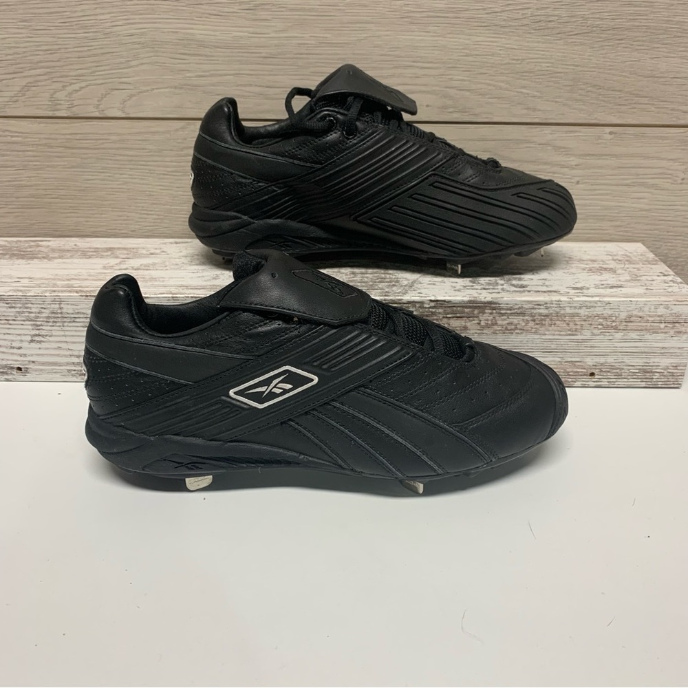 REEBOK RB209 KTS18-77844 MID METAL STEEL BASEBALL CLEATS BLACK NEW MENS 8.5